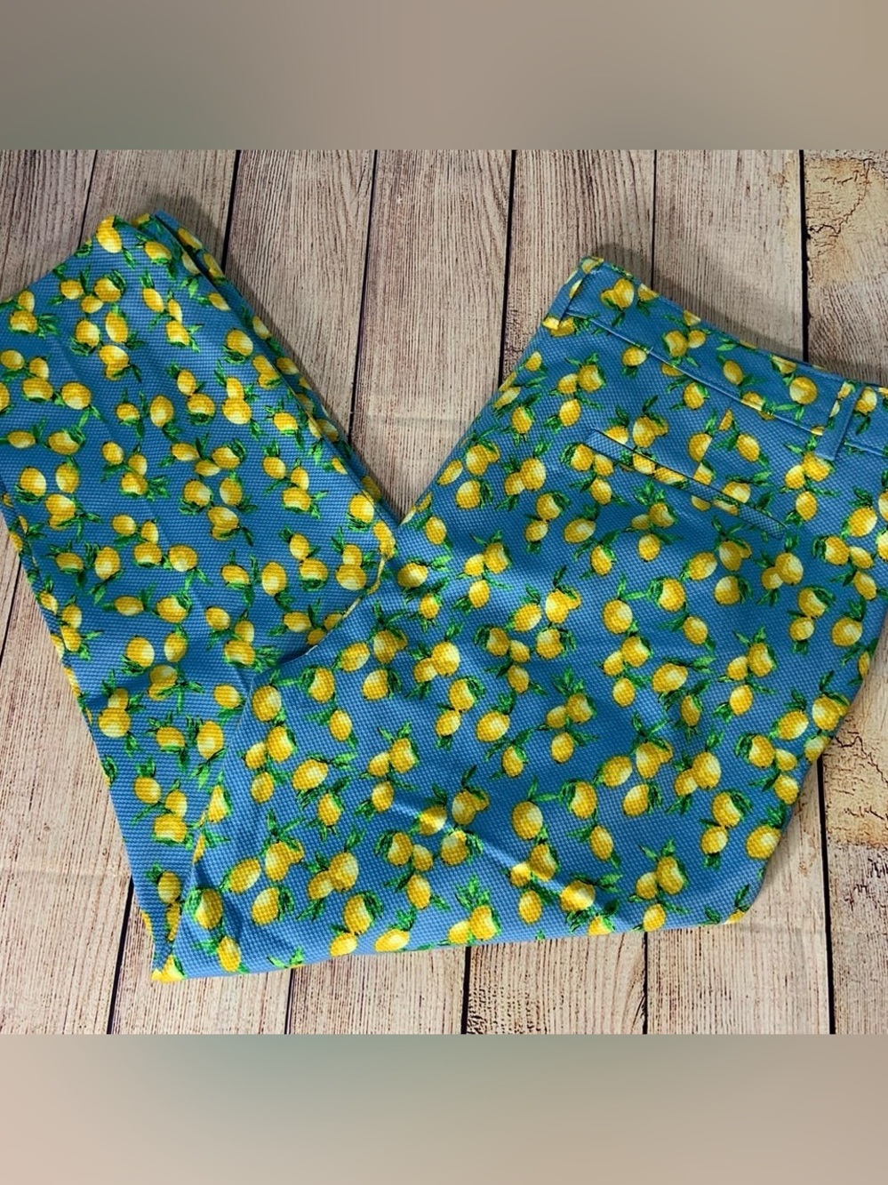 RAFAELLA Weekend Lemon Cropped Pants 8